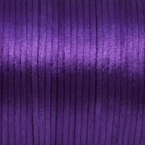 5m cordon queue de rat 2mm de couleur violet brillant 