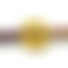 Fermoir aimanté pour cordon de 3,5mm  en métal doré - boule 