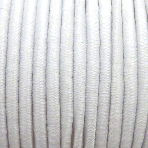 10m de fil élastique 2mm de couleur blanc 