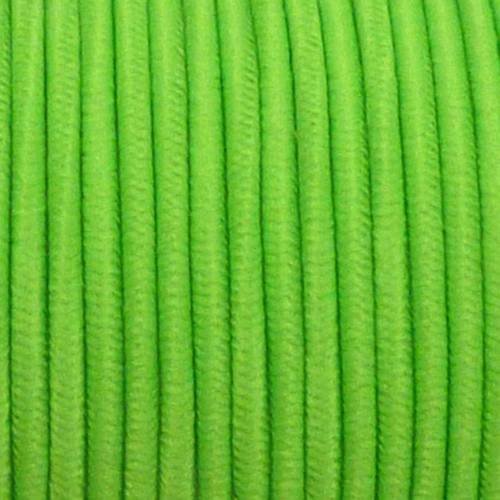 5m fil élastique 2mm de couleur vert fluo