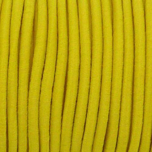10m de fil élastique 2mm jaune citron 