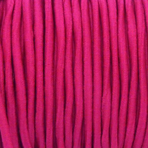 10m de fil élastique 2mm rose vif 