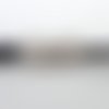 5 fermoirs aimanté 3,7mm - 4mm tube incurvé en métal argenté 