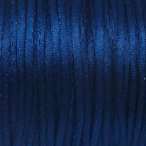 10m de cordon 1mm queue de rat bleu marine brillant ficelle chinoise