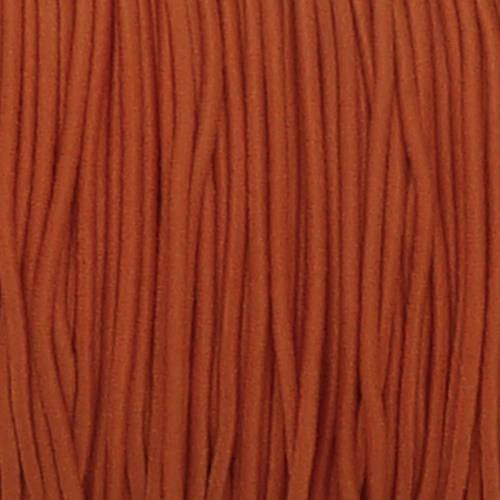 20m fil élastique 1mm de couleur orange vif 