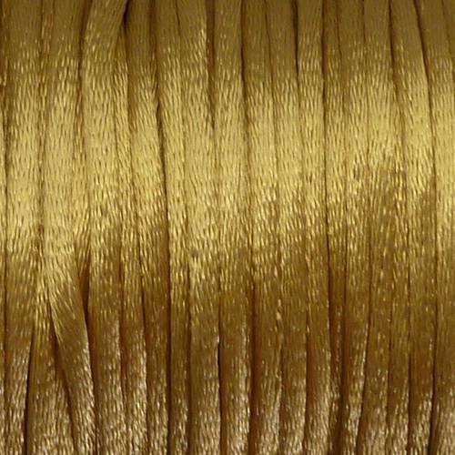 5m fil, cordon queue de rat doré brillant 2 mm 