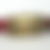Fermoir aimanté tube arrondi embout 6,3mm en métal doré pâle pour cordon de 6 - 6,5mm 
