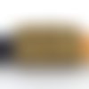 Fermoir aimanté rectangle incurvé pour lacet, cordon, lanière de 8mm - 8,5mm : ouverture de  8,4mm x 2,3mm en métal de couleur 