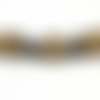20 perles passant, poussoir tube irrégulier 14mm en métal de couleur bronze