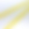 2,50m ruban galon plat 12mm vichy blanc et jaune en polyester fin et très souple