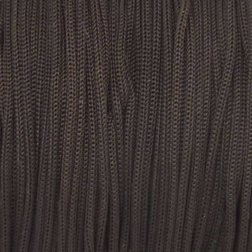 20m fil, cordon polyester, nylon tressé de couleur marron foncé 0,8mm 