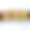 Fermoir clip griffe pour lanière cuir, suédine de 10mm de large de couleur doré 