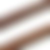 1cm de cordon cuir plat 10mm avec couture marron - cuir veritable - vendu au cm 