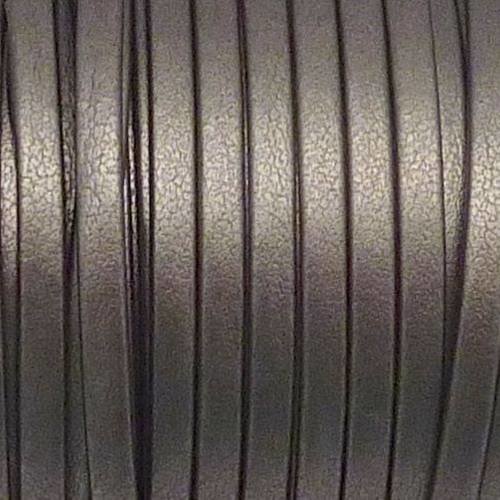 R-1m lanière simili cuir 3mm de couleur gris foncé très belle qualité 