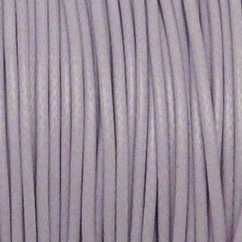 5m cordon polyester enduit souple 1mm imitation cuir parme 