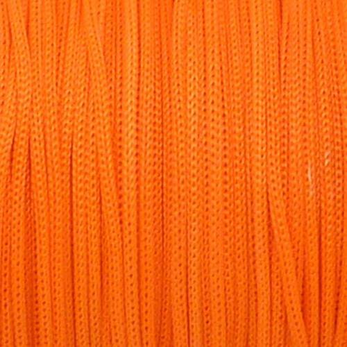 5m fil polyester, nylon tressé 0,6mm orange fluo 