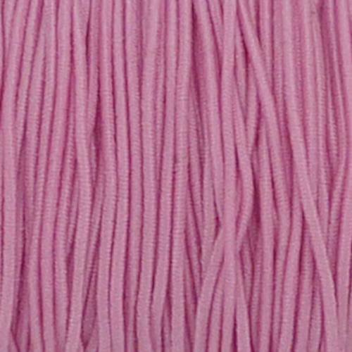 5m de fil élastique 1mm de couleur rose bonbon