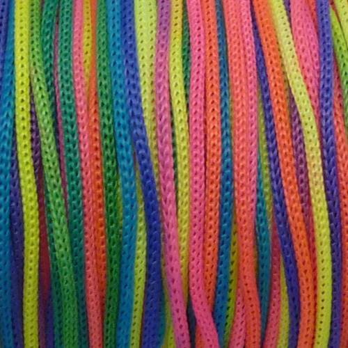 3,50m de fil nylon tressé 0,8mm multicolore 