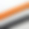 20cm lanière orange vif fluo 9,8mm de large en simili 