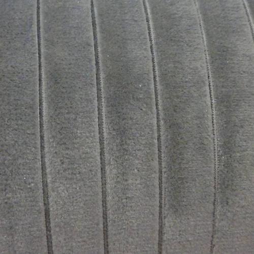 1m ruban velours élastique plat largeur 10mm gris 
