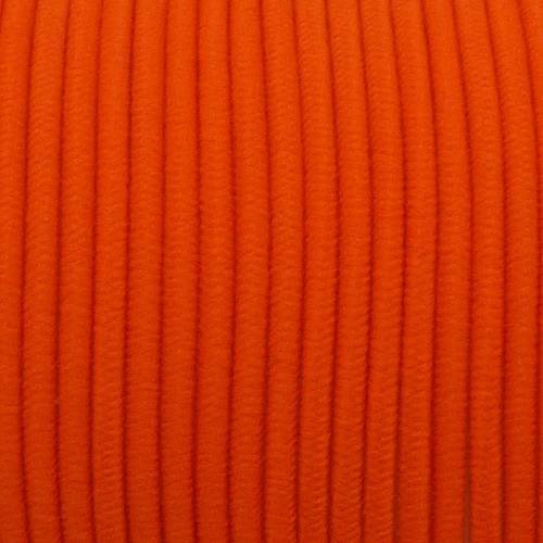 Fil élastique 1,5mm de couleur orange fluo 