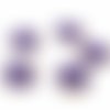 R-4 sequins émaillés recto/verso 12mm de couleur lilas 