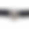 R-20 perles tube support breloque 11,4mm, belière en métal argenté 