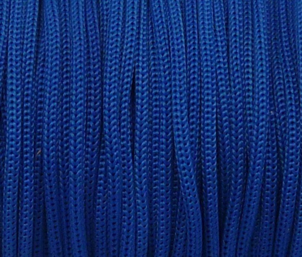 couleur : Bleu Cordon / Fil polyester 2 mm Shamballa Attache tétine 3 m
