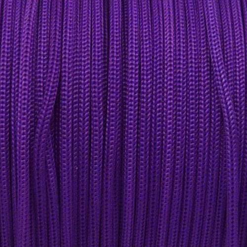 3,5m fil, cordon polyester, nylon tressé 1,2mm violet shamballa 
