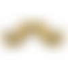 Perle, pendentif, connecteur moustache 44mm en métal bronze 