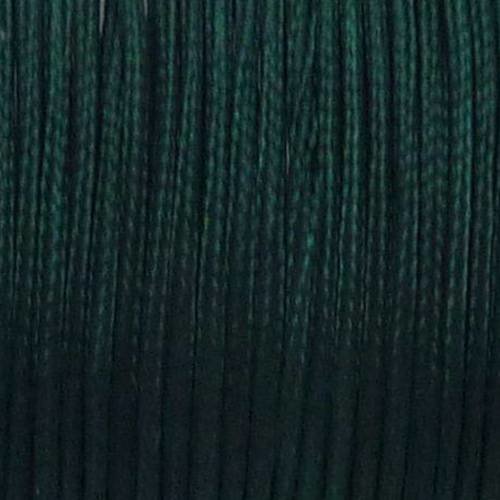 5m fil polyester, nylon tressé 0,9mm vert bouteille - shamballa - wrap 