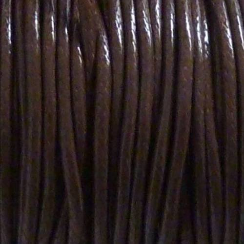 6m cordon polyester enduit souple 1,7mm imitation cuir marron 