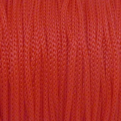 15m fil polyester, nylon tressé souple rouge 1mm shamballa