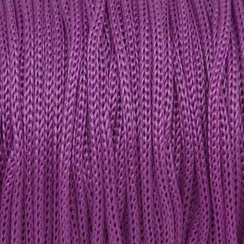 15m fil polyester, nylon tressé souple rose violet 1mm shamballa