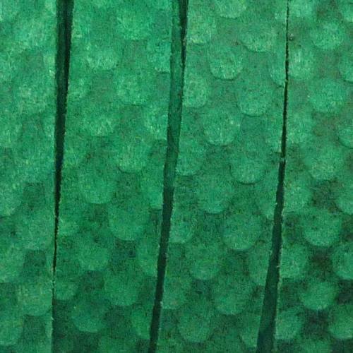 25cm cordon plat large 9,5mm suédine aspect daim de couleur vert