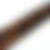 50cm ruban galon velours plat 40mm marron motif panthère marron brill