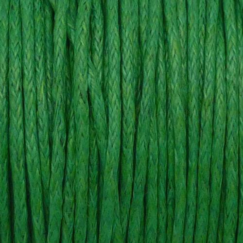 5m de fil coton ciré 1mm vert 
