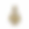 Breloque, pendentif ange fillette 20,6mm avec strass couleur diamant 