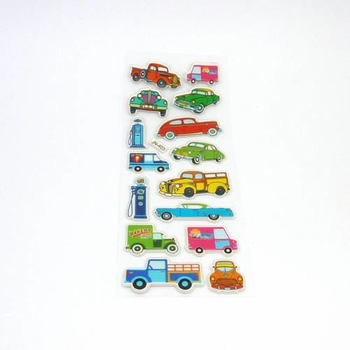 R-stickers voiture, camion relief 3d - 15 stickers 