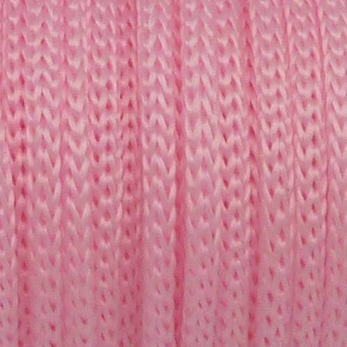 4m fil polyester, nylon tressé souple rose pâle 2,2mm shamballa