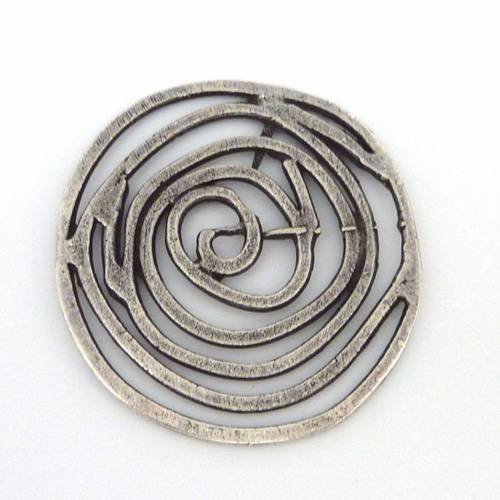 Anneau connecteur pendentif spirale 38,4mm
