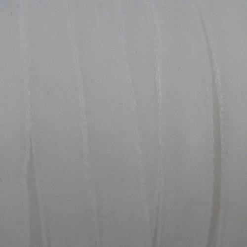 50cm ruban galon velours plat blanc 7mm de large 
