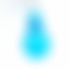 Ampoule support création, montre, bleu transparent à suspendre 12c