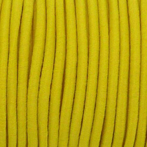 5m de fil élastique 2mm jaune citron 