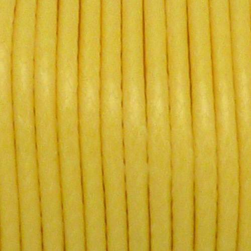 3,90m cordon polyester enduit souple jaune brillant 2,3mm 