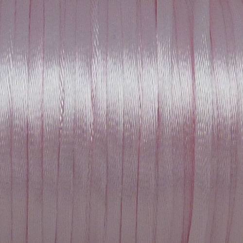 5m de fil cordon queue de rat, ficelle chinoise rose pâle brillant 2m