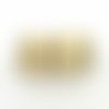 Fermoir aimanté tube cylindrique pour cordon de 4,6mm en métal doré 18,2mm 