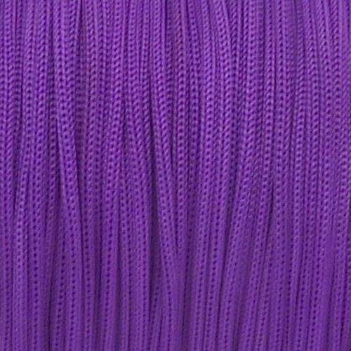 5m fil, cordon polyester, nylon tressé 1,3mm violet - shamballa 