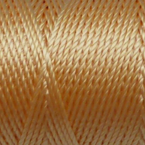 20 m fil, cordon nylon orange pâle, maïs brillant 0,8mm