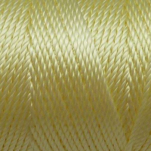 20m de fil, cordon nylon jaune clair, pâle, poussin brillant 0,8mm